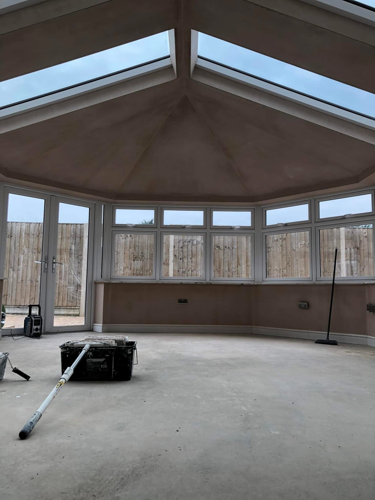 Conservatory, before decorating