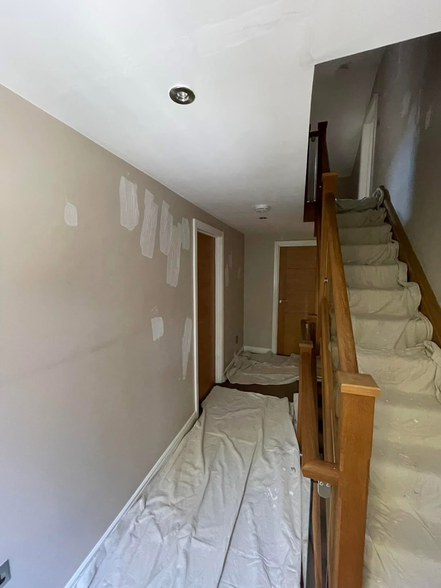 Hallway and landing, before decorating