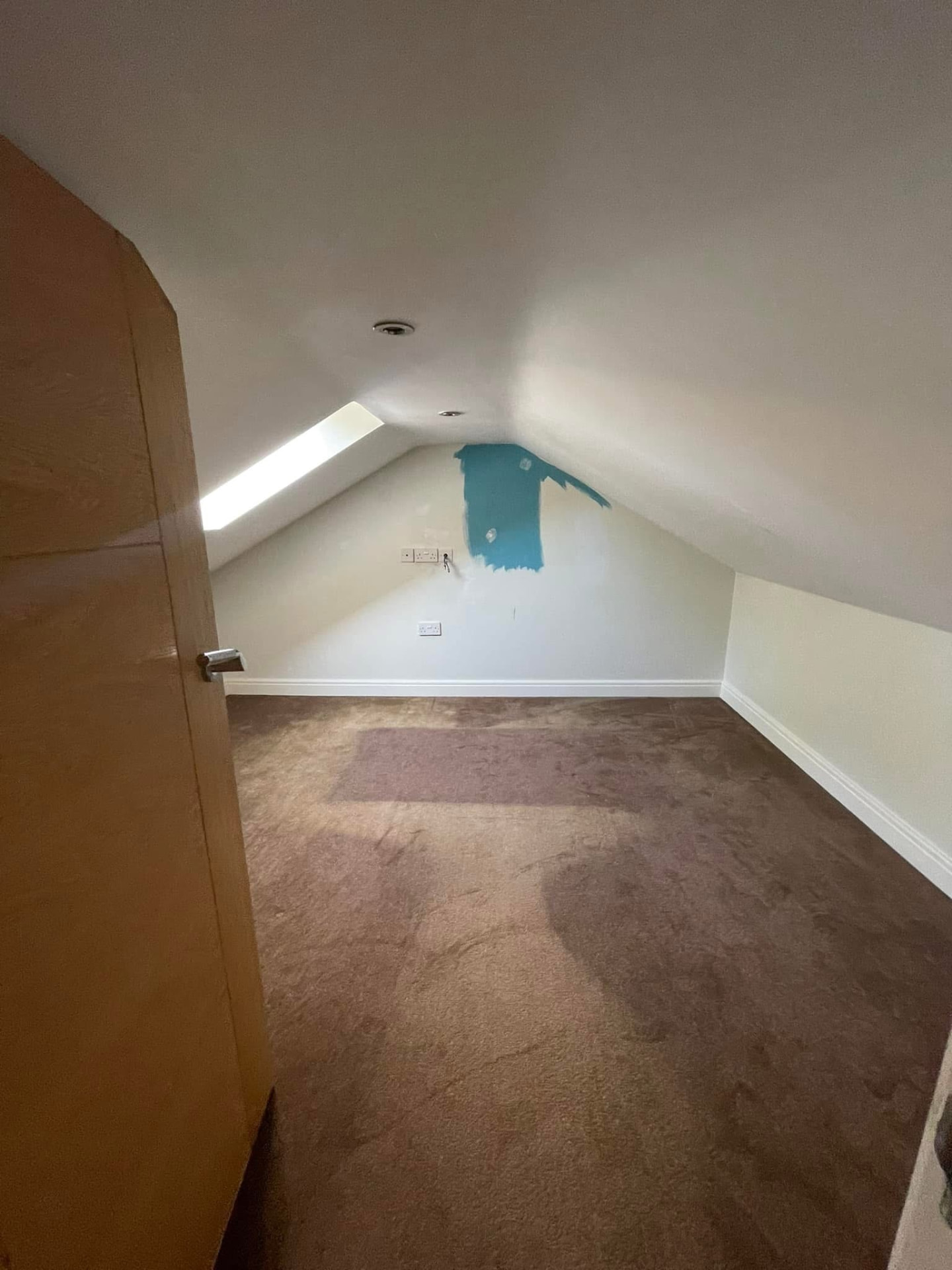 Attic bedroom, before decorating